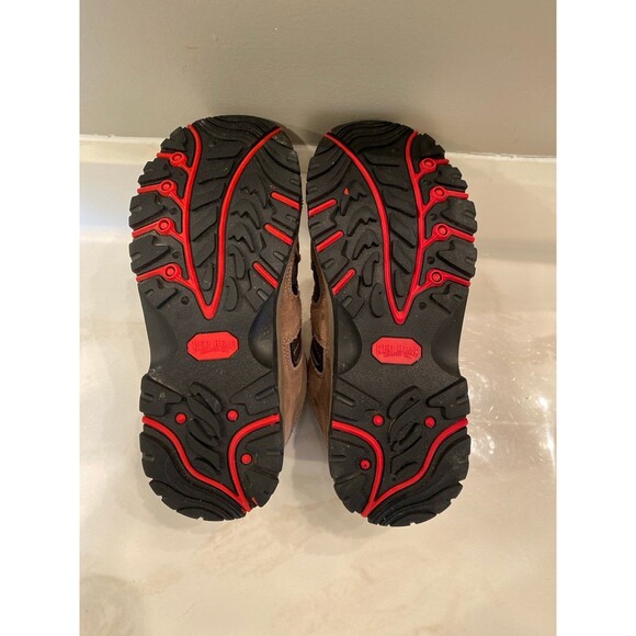 Red Head Boots Womans Leather Mesh Mid Height Hiking Like New Tan Size 8.5M - Picture 9 of 11